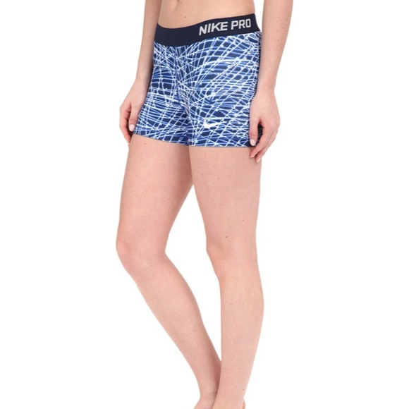 Nike Pants - Nike Women’s Pro Shorts - Blue/White - XS